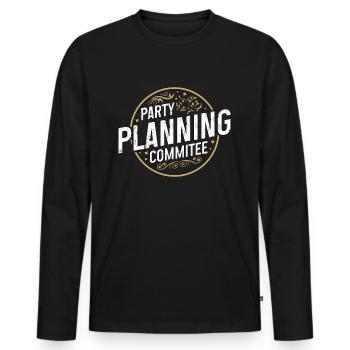 Events Coordinator Party Planning Event Manager - Männer Premium Bio Langarmshirt - Schwarz - Vorne - Nico (187cm)