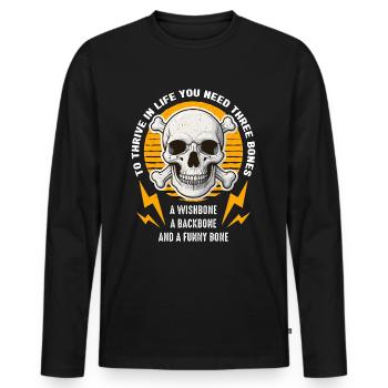 Orthopedic Surgeon To Thrive In Physical Therapy - Männer Premium Bio Langarmshirt - Schwarz - Vorne - Nico (187cm)