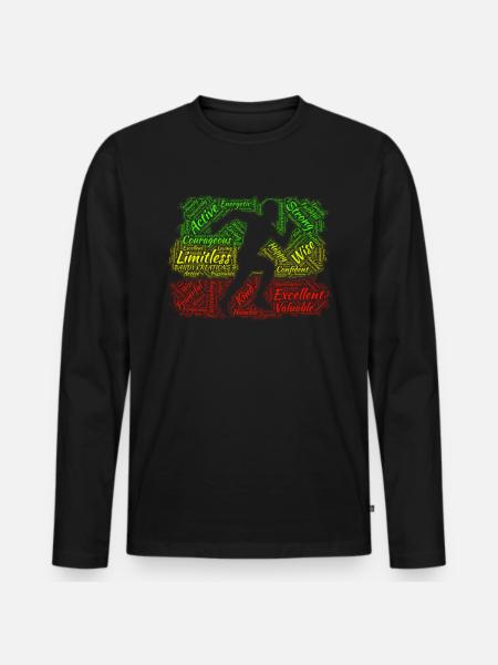 BlackMan - Men's Premium Organic Long Sleeve Shirt - black