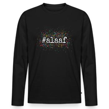 Alaaf Karneval Köln Kölner Konfetti Kölle #alaaf - Männer Premium Bio Langarmshirt - Schwarz - Vorne - Nico (187cm)