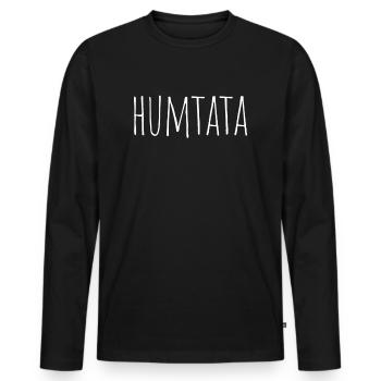 Humtata Marching Band Brass Band Big Band Tätära - Men's Premium Organic Long Sleeve Shirt - black - Front - Nico (187cm)