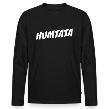 Humtata Marching Band Brass Band Big Band Tätära - Men's Premium Organic Long Sleeve Shirt - black - Front - Nico (187cm)