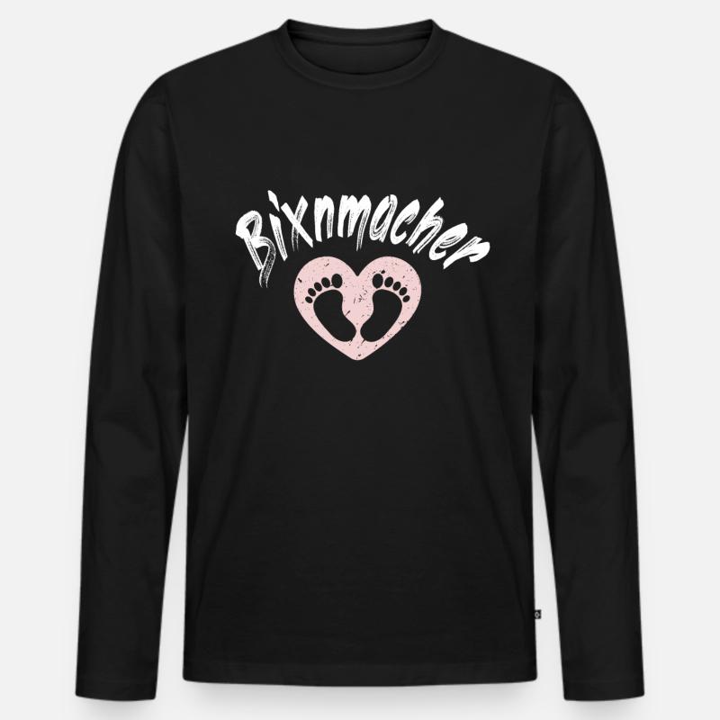 Bixnmacher - Männer Premium Bio Langarmshirt - Schwarz