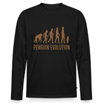 Penguins South Pole Antarctica Emperor Penguin Penguin Penguin - Men's Premium Organic Long Sleeve Shirt - black - Front - Nico (187cm)