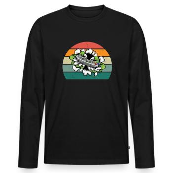 Gamblers Game Game Computer PC Console Gamer - Men's Premium Organic Long Sleeve Shirt - black - Front - Nico (187cm)