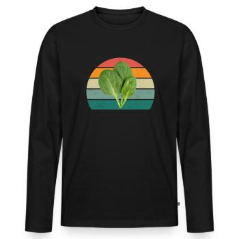 Plante Cultiver Terre Tomate Chou Carotte Légumes - T-shirt manches longues Premium bio Homme - noir - Devant - Nico (187cm)
