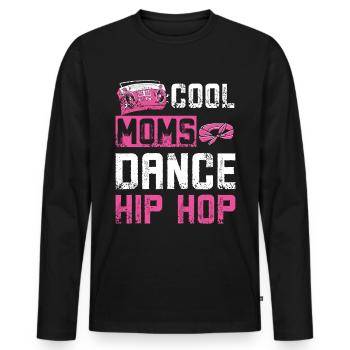 Moms dance Hip Hop - Men's Premium Organic Long Sleeve Shirt - black - Front - Nico (187cm)