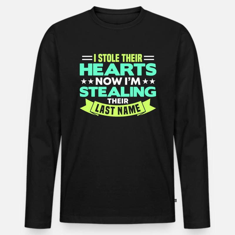 Adoptiert Adoptien Pflegevater Pflegemutter - Männer Premium Bio Langarmshirt - Schwarz