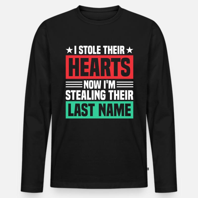 Adoptiert Adoptien Pflegevater Pflegemutter - Männer Premium Bio Langarmshirt - Schwarz