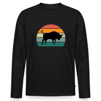Spain Spanish Ibiza Mallorca Menorca Madrid - Men's Premium Organic Long Sleeve Shirt - black - Front - Nico (187cm)