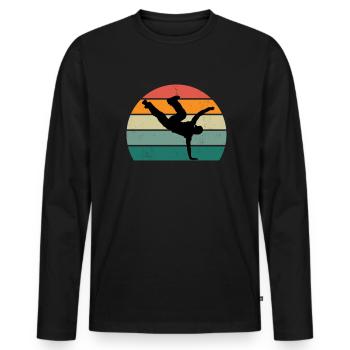 dancer dancer dance move movement couple dance - Men's Premium Organic Long Sleeve Shirt - black - Front - Nico (187cm)