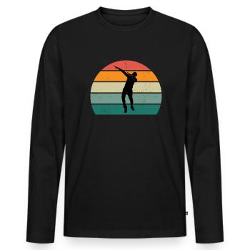 dancer dancer dance move movement couple dance - Men's Premium Organic Long Sleeve Shirt - black - Front - Nico (187cm)