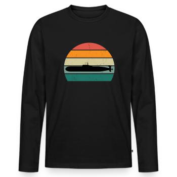 Submariner Submarine - Men's Premium Organic Long Sleeve Shirt - black - Front - Nico (187cm)