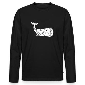 Wale Walfisch Säugetiere Meeressäugetiere Wal - Männer Premium Bio Langarmshirt - Schwarz - Vorne - Nico (187cm)
