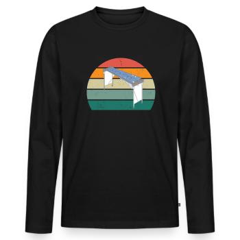 Xylophone Lecteur de Xylophone Lecteur de musique Xylophoniste - T-shirt manches longues Premium bio Homme - noir - Devant - Nico (187cm)