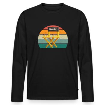 actor actress musician music theatre - Men's Premium Organic Long Sleeve Shirt - black - Front - Nico (187cm)
