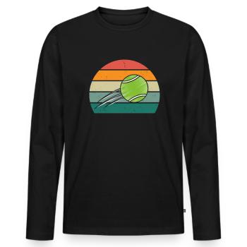 Tennis player Tennis player Tennis club tennis - Men's Premium Organic Long Sleeve Shirt - black - Front - Nico (187cm)