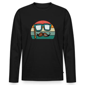 Acteur Actrice Musicien Théâtre musical - T-shirt manches longues Premium bio Homme - noir - Devant - Nico (187cm)