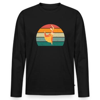 dancer dancer dance move movement couple dance - Men's Premium Organic Long Sleeve Shirt - black - Front - Nico (187cm)