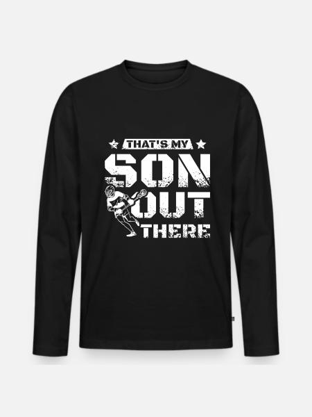 C’est mon fils là-bas crosse - T-shirt manches longues Premium bio Homme - noir
