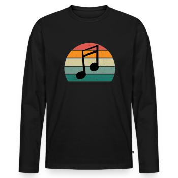 Musician Musician Playing Music Making Music - Men's Premium Organic Long Sleeve Shirt - black - Front - Nico (187cm)