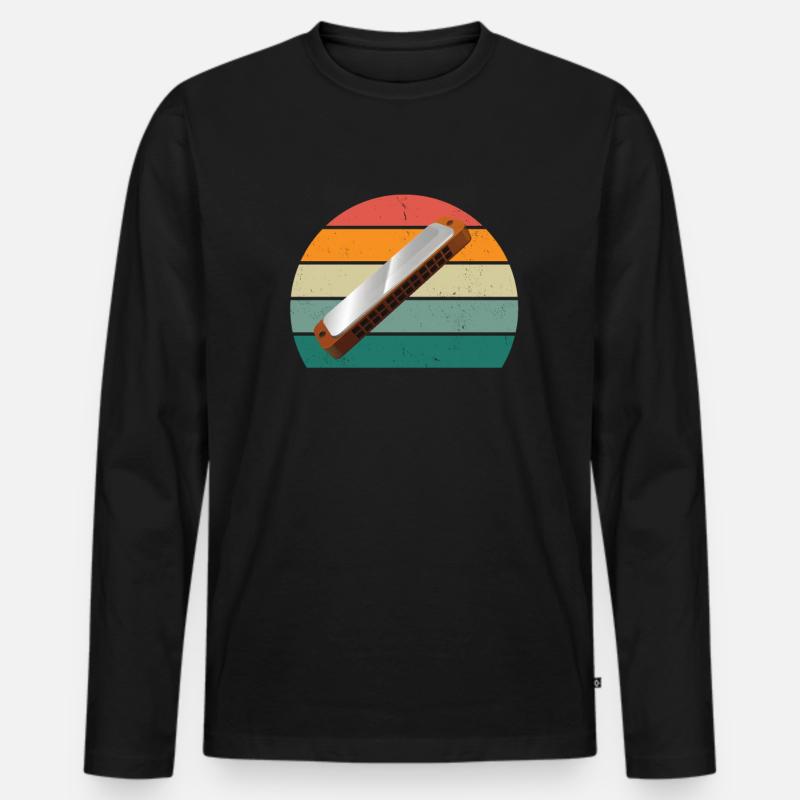 Harmonica Harmonica player Harmonicas - Men's Premium Organic Long Sleeve Shirt - black