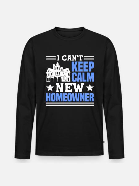 Queen bought homeowner homeowner - Men's Premium Organic Long Sleeve Shirt - black