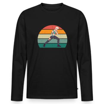Musique Japon K-Popper K-Popperin Musiciens K-Pop - T-shirt manches longues Premium bio Homme - noir - Devant - Nico (187cm)