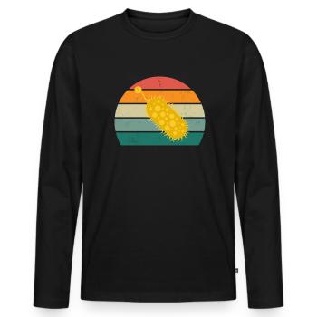 Slipper Tardian Microscope Microbiology - Men's Premium Organic Long Sleeve Shirt - black - Front - Nico (187cm)