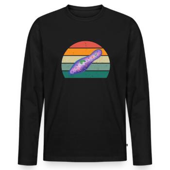 Slipper Tardian Microscope Microbiology - Men's Premium Organic Long Sleeve Shirt - black - Front - Nico (187cm)