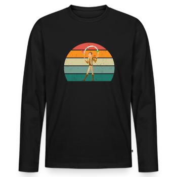 Jongleur Jongleurin Kugeln Kegel Teller Jonglieren - Männer Premium Bio Langarmshirt - Schwarz - Vorne - Nico (187cm)