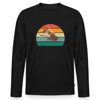 Insekt Krabbeln Fliegen Flügel Ameisen Insekten - Männer Premium Bio Langarmshirt - Schwarz - Vorne - Nico (187cm)