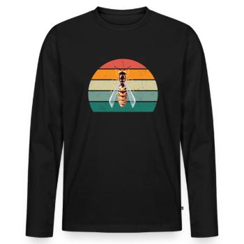 Insekt Krabbeln Fliegen Flügel Ameisen Insekten - Männer Premium Bio Langarmshirt - Schwarz - Vorne - Nico (187cm)