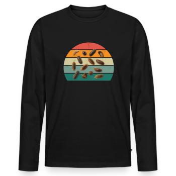 Insekt Krabbeln Fliegen Flügel Ameisen Insekten - Männer Premium Bio Langarmshirt - Schwarz - Vorne - Nico (187cm)