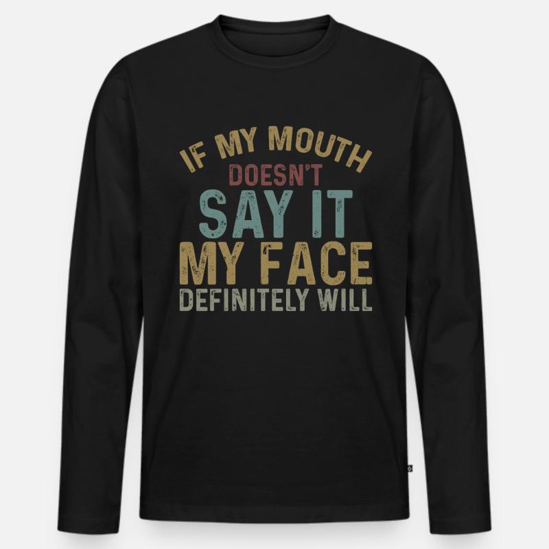 Stellen Sie Sich Vor - Männer Premium Bio Langarmshirt - Schwarz