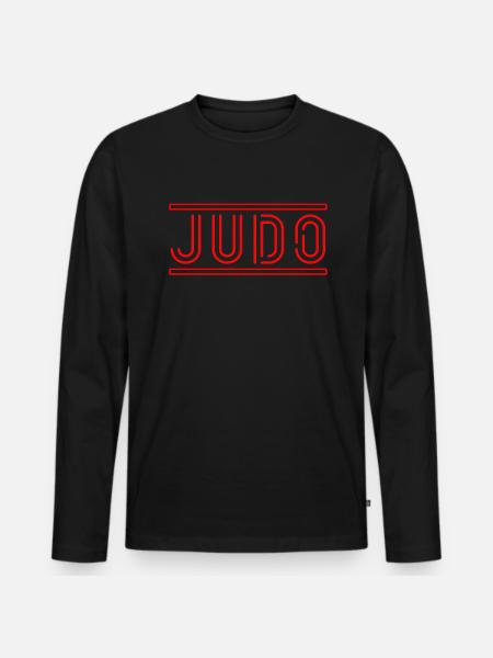 Judo - Männer Premium Bio Langarmshirt - Schwarz