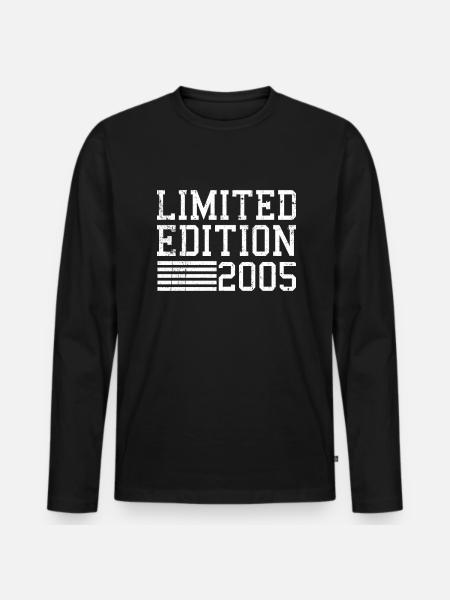 Édition limitée Anniversaire 2005 - T-shirt manches longues Premium bio Homme - noir