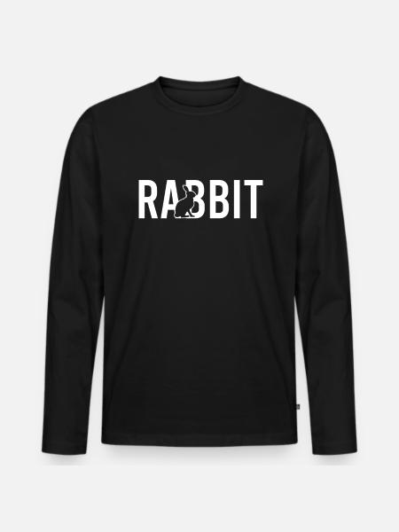 Rabbit rabbit - Men's Premium Organic Long Sleeve Shirt - black