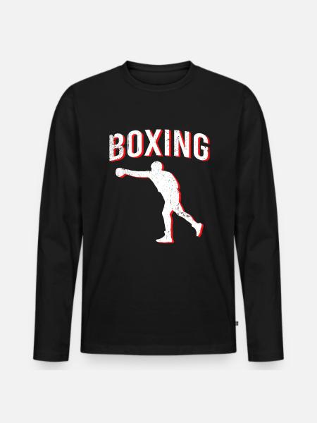 Boxe boxe - T-shirt manches longues Premium bio Homme - noir