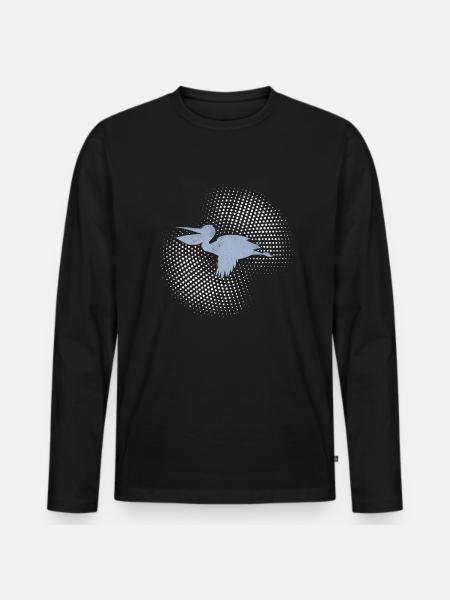 Pelican - Men's Premium Organic Long Sleeve Shirt - black