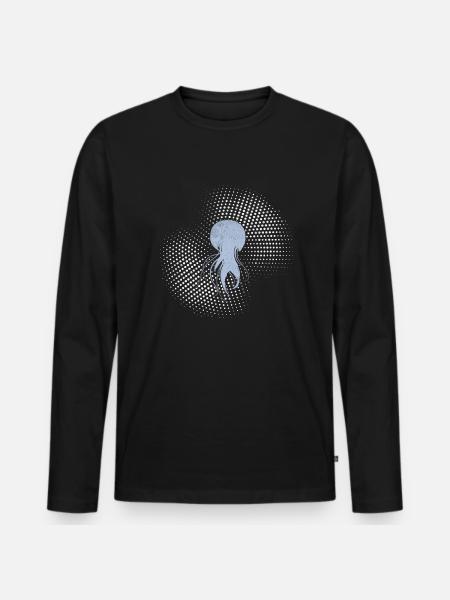Jellyfish - Men's Premium Organic Long Sleeve Shirt - black