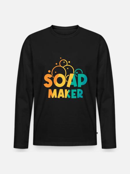 Savonnier - T-shirt manches longues Premium bio Homme - noir