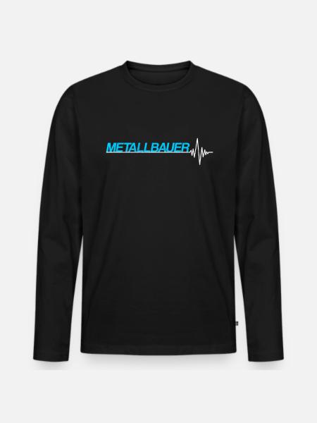 Metallbauer - Männer Premium Bio Langarmshirt - Schwarz