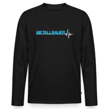 Metallbauer - Männer Premium Bio Langarmshirt - Schwarz - Vorne - Nico (187cm)