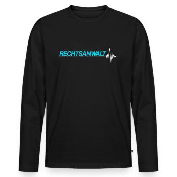 Rechtsanwalt - Männer Premium Bio Langarmshirt - Schwarz - Vorne - Nico (187cm)