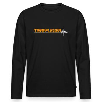 Tierpfleger - Männer Premium Bio Langarmshirt - Schwarz - Vorne - Nico (187cm)