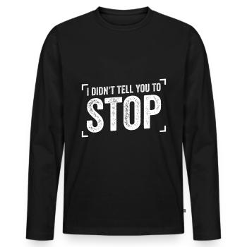 Personal Trainer Funny - Men's Premium Organic Long Sleeve Shirt - black - Front - Nico (187cm)