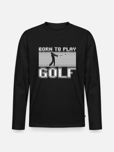 Golfe - T-shirt manches longues Premium bio Homme - noir