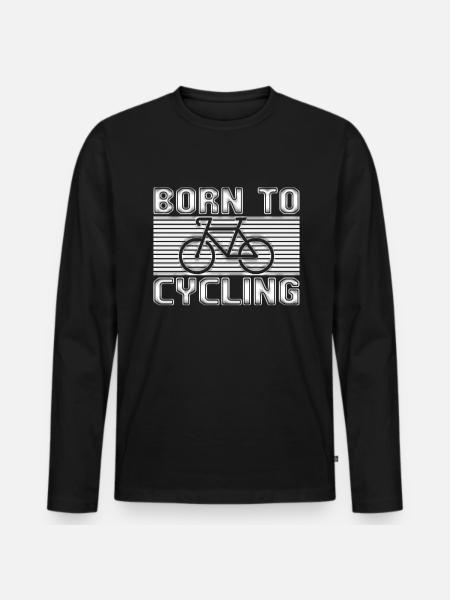 Bike - Men's Premium Organic Long Sleeve Shirt - black