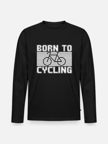 Bike - Men's Premium Organic Long Sleeve Shirt - black